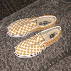 Yellow slip on vans